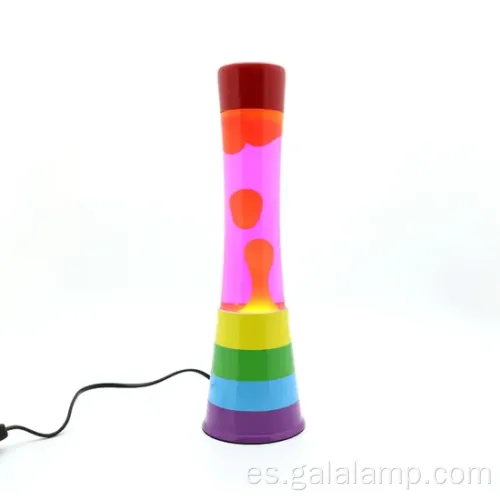 Lámpara de lava naranja personalizada para las promociones de decoraciones navideñas